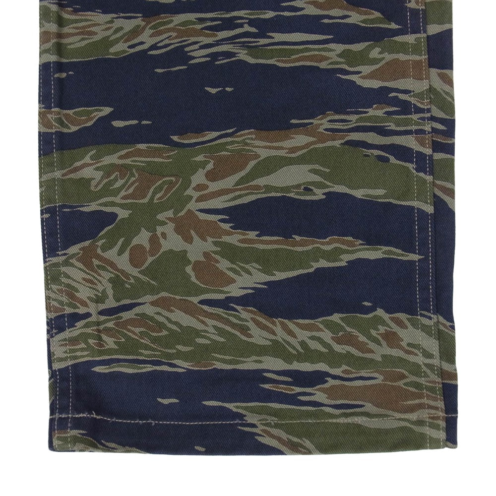 The REAL McCOY'S ザリアルマッコイズ MP21002 TIGER CAMOUFLAGE TROUSERS TADPOLE タイガーカモ ミリタリー トラウザーズ パンツ カーキ系 30【美品】【中古】