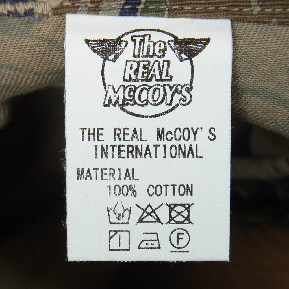 The REAL McCOY'S ザリアルマッコイズ MP21002 TIGER CAMOUFLAGE TROUSERS TADPOLE タイガーカモ ミリタリー トラウザーズ パンツ カーキ系 30【美品】【中古】
