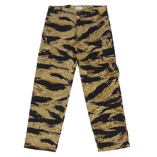The REAL McCOY'S ザリアルマッコイズ MP20001 TIGER CAMOUFLAGE TROUSERS GOLD TONE タイガーカモ ミリタリー トラウザーズ パンツ ゴールドトーン ライトブラウン系 30【美品】【中古】