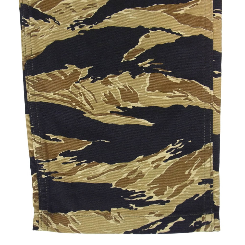 The REAL McCOY'S ザリアルマッコイズ MP20001 TIGER CAMOUFLAGE TROUSERS GOLD TONE タイガーカモ ミリタリー トラウザーズ パンツ ゴールドトーン ライトブラウン系 30【美品】【中古】