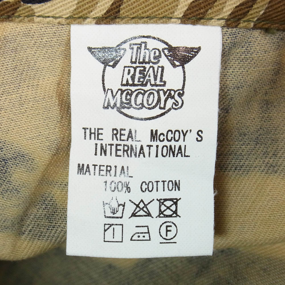 The REAL McCOY'S ザリアルマッコイズ MP20001 TIGER CAMOUFLAGE TROUSERS GOLD TONE タイガーカモ ミリタリー トラウザーズ パンツ ゴールドトーン ライトブラウン系 30【美品】【中古】