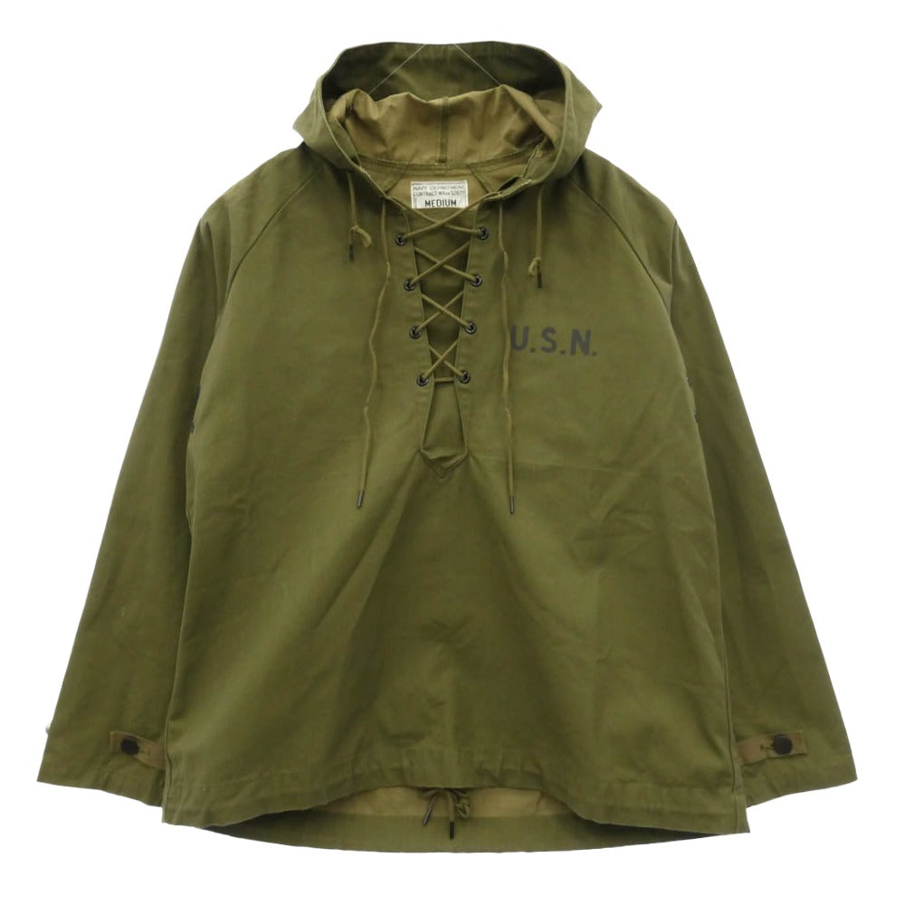 The REAL McCOY'S ザリアルマッコイズ MJ17004 JACKET PARKA RAIN N-2 レインパーカー ジャケット ミリタリージャケット カーキ系 M【中古】