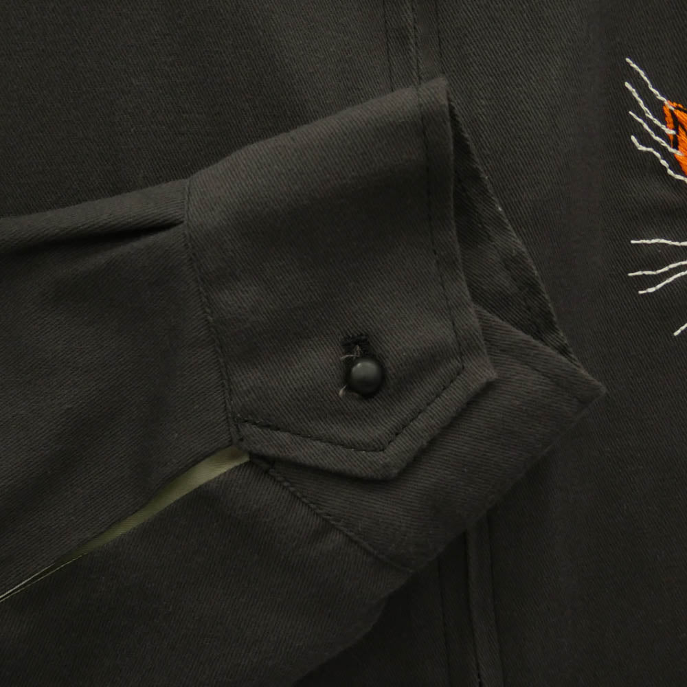 The REAL McCOY'S ザリアルマッコイズ MJ23008 VIET-NAM JACKET CAM-RANH ベトナム ジャケット ベトジャン スーベニアジャケット チャコール系 M【中古】