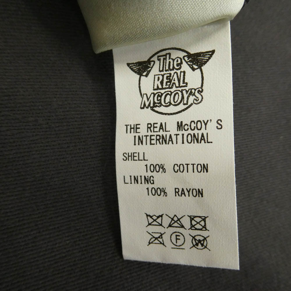The REAL McCOY'S ザリアルマッコイズ MJ23008 VIET-NAM JACKET CAM-RANH ベトナム ジャケット ベトジャン スーベニアジャケット チャコール系 M【中古】