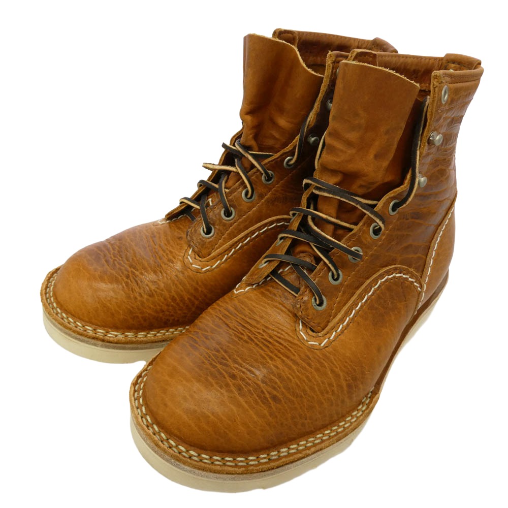 WESCO ウエスコ SP5074014NAT Bison Custom Jobmaster 100周年 日本限定 バイソンレザー カスタム ジョブマスター ブーツ ブラウン系 US7.5E【中古】