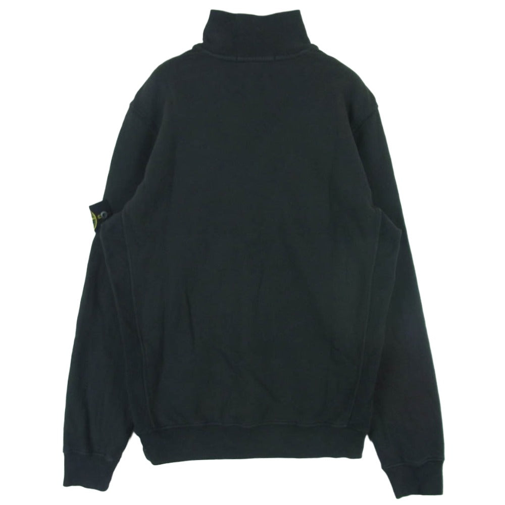 STONE ISLAND ストーンアイランド 24AW 811563420 Half Zip Sweatshirt ワッペンロゴ付き ハーフジップ スウェット チャコール系 S【中古】