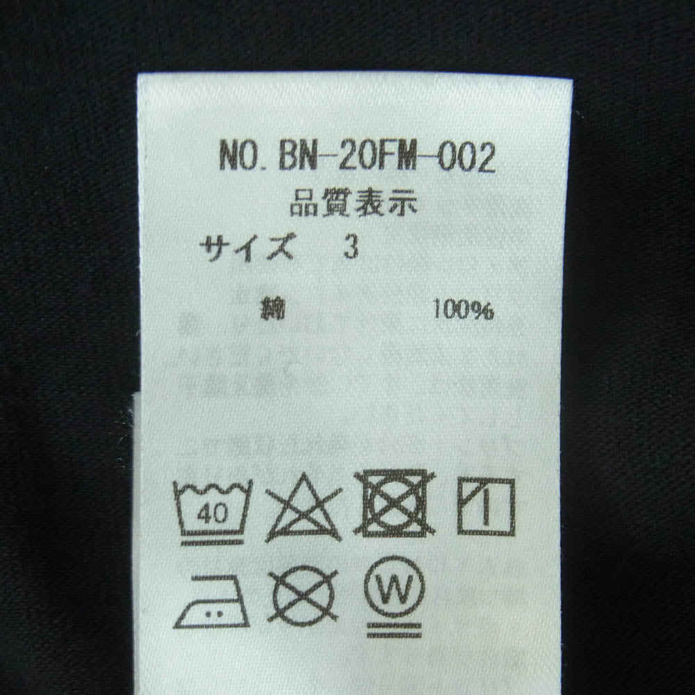 バトナー BN-20FM-002 DRY TOUCH CREW NECK SHIRT クルーネック 長袖 カットソー ブラック系 3【中古】
