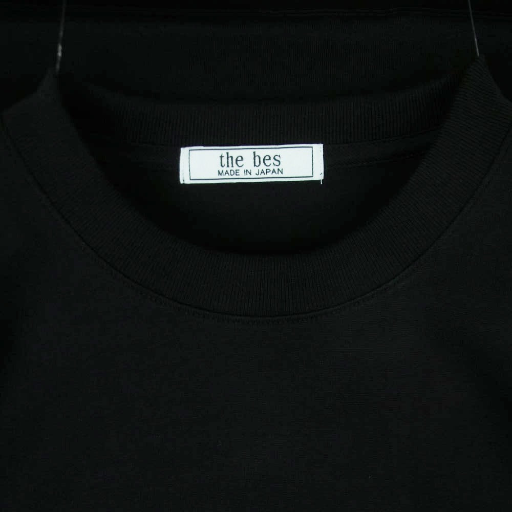ザ・ベス スビンギザジャージー ポケット付き ロングスリーブ 長袖 カットソー ブラック系 サイズ表記なし【美品】【中古】