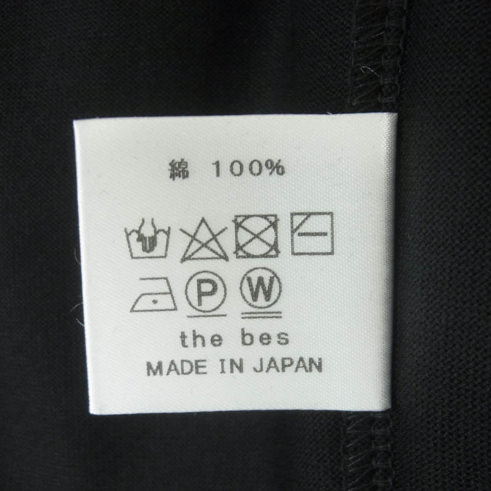 ザ・ベス スビンギザジャージー ポケット付き ロングスリーブ 長袖 カットソー ブラック系 サイズ表記なし【美品】【中古】