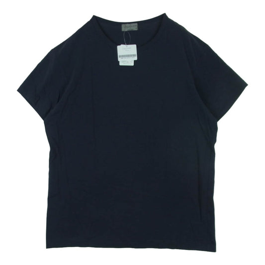 Yohji Yamamoto POUR HOMME ヨウジヤマモトプールオム HN-T02-073 カルティマコットン天竺 半袖 カットソー Tシャツ ネイビー系 3【中古】