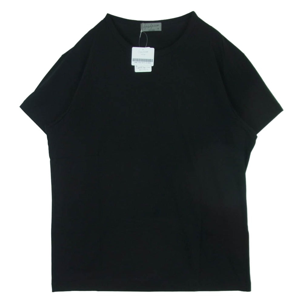 Yohji Yamamoto POUR HOMME ヨウジヤマモトプールオム 19SS HH-T02-077 コットン クルーネック 丸首 半袖 カットソー Tシャツ ブラック系 3【極上美品】【中古】