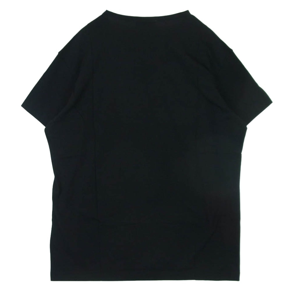 Yohji Yamamoto POUR HOMME ヨウジヤマモトプールオム 19SS HH-T02-077 コットン クルーネック 丸首 半袖 カットソー Tシャツ ブラック系 3【極上美品】【中古】