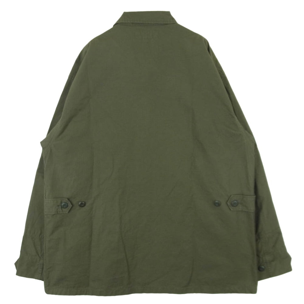 ササフラス OVERGROWN FATIGUE JACKET オーバーグローン ファティ―グ ミリタリー ジャケット リップストップ カーキ系 グレイッシュカーキ系 M【中古】