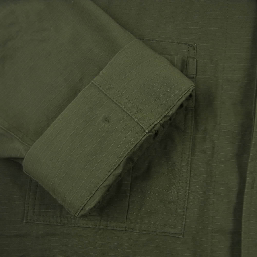 ササフラス OVERGROWN FATIGUE JACKET オーバーグローン ファティ―グ ミリタリー ジャケット リップストップ カーキ系 グレイッシュカーキ系 M【中古】