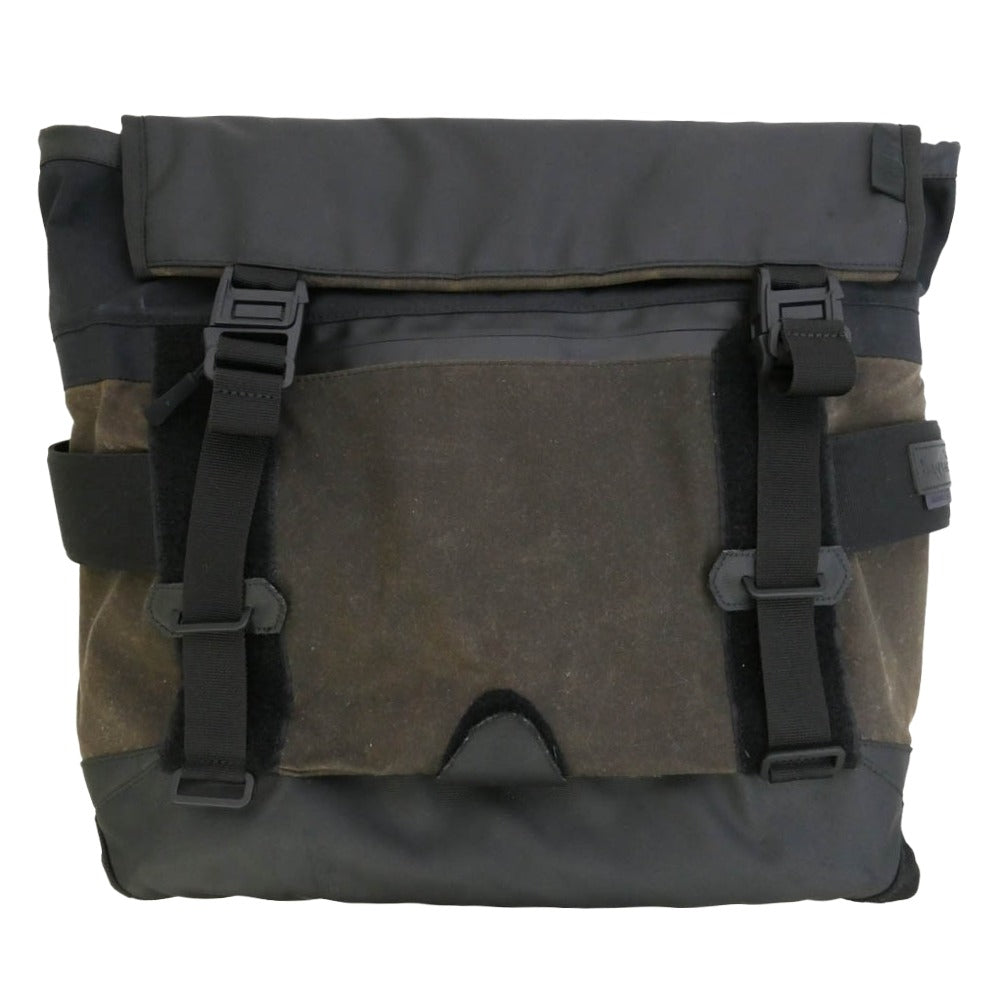 バッグジャック Next Level Messenger M Black Body waxed オイルド メッセンジャー バッグ カーキ系【中古】