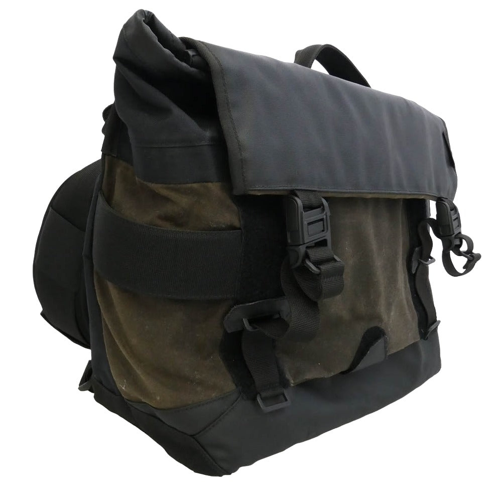 バッグジャック Next Level Messenger M Black Body waxed オイルド メッセンジャー バッグ カーキ系【中古】