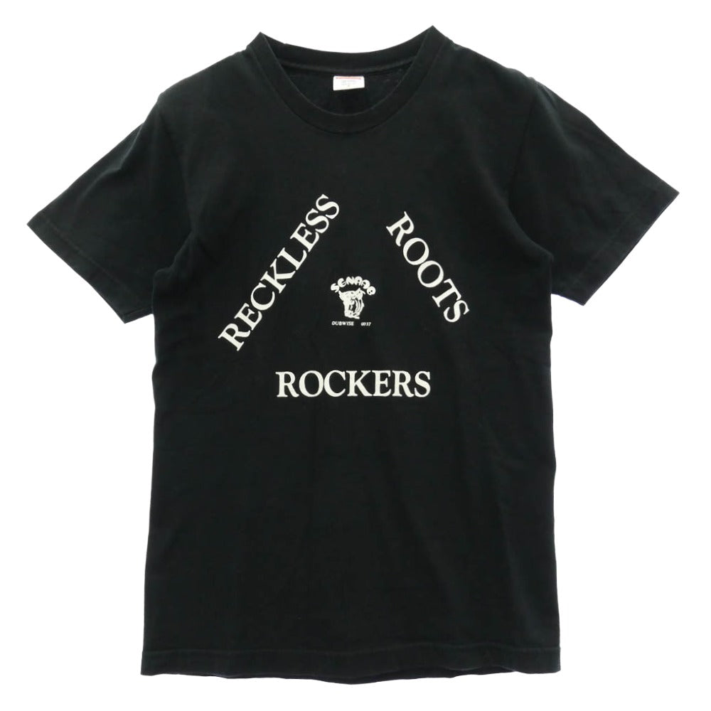 Supreme シュプリーム 13SS RECKLESS ROOTS ROCKERS TEE フロント バック ボックスロゴ プリント Ｔシャツ 半袖カットソー ブラック系 S【中古】