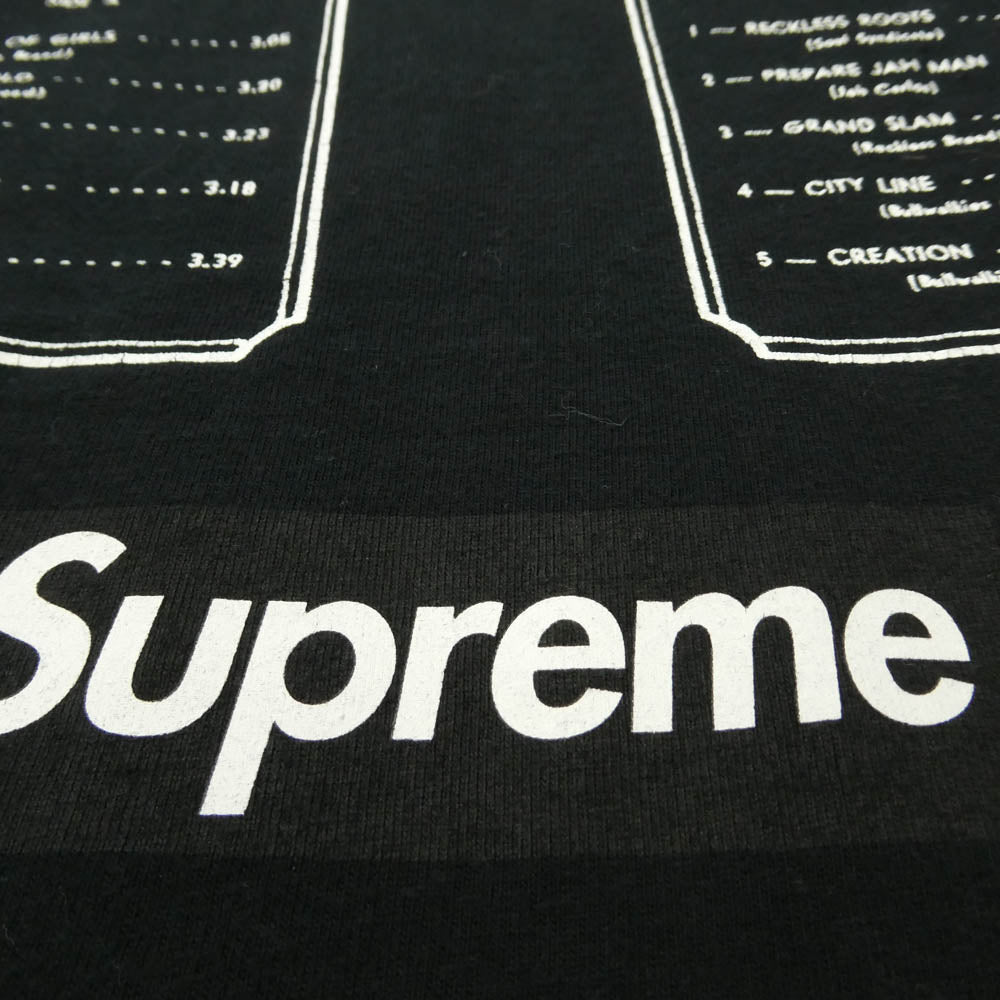 Supreme シュプリーム 13SS RECKLESS ROOTS ROCKERS TEE フロント バック ボックスロゴ プリント Ｔシャツ 半袖カットソー ブラック系 S【中古】