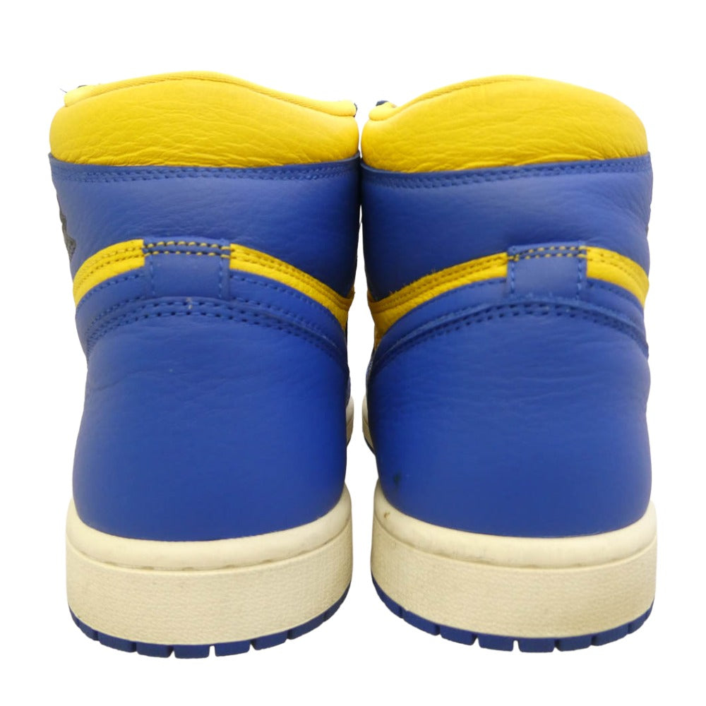 NIKE ナイキ FD2596-700 Women's Air Jordan 1 High OG Game Royal and Varsity Maize ウィメンズ エアジョーダン1 ハイカットスニーカー イエロー系 ブルー系 26cm【中古】