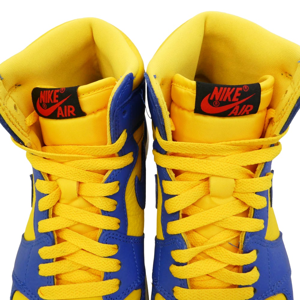 NIKE ナイキ FD2596-700 Women's Air Jordan 1 High OG Game Royal and Varsity Maize ウィメンズ エアジョーダン1 ハイカットスニーカー イエロー系 ブルー系 26cm【中古】