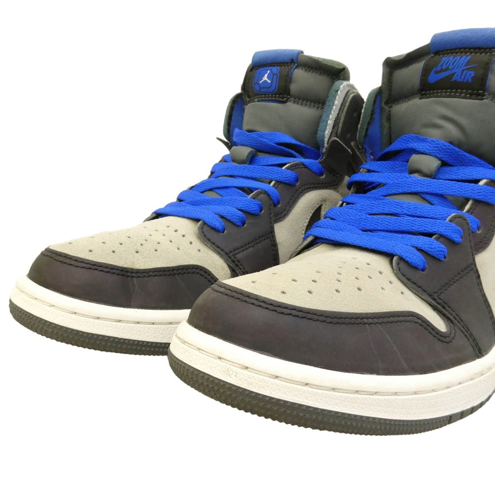 NIKE ナイキ DD1453-001 × League of Legends Air Jordan 1 High Zoom Air Confort Esports リーグオブレジェンド エアジョーダン1 ハイカットスニーカー グレー系 パープル系 27cm【中古】