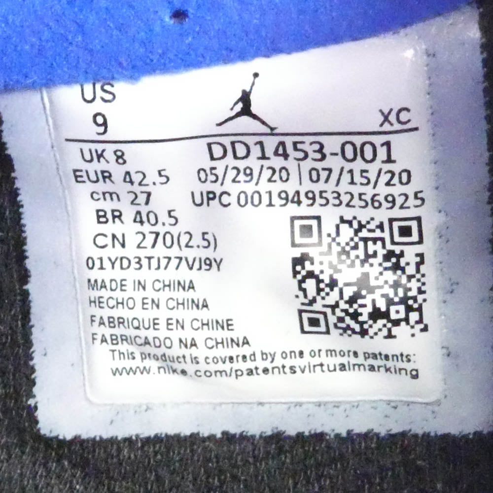 NIKE ナイキ DD1453-001 × League of Legends Air Jordan 1 High Zoom Air Confort Esports リーグオブレジェンド エアジョーダン1 ハイカットスニーカー グレー系 パープル系 27cm【中古】
