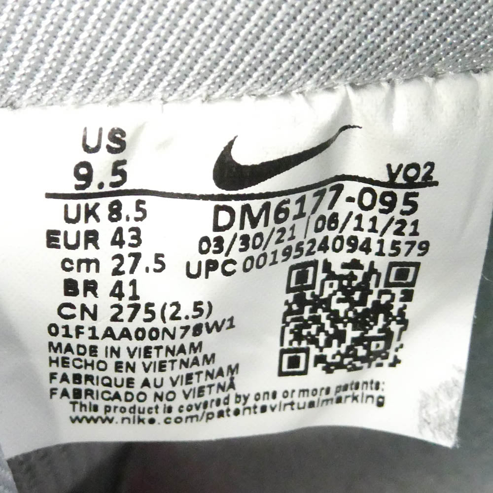 NIKE ナイキ DM6177-095 Air Force 1 low Lucha Libre エアフォース1 ロー ルチャリブレ ローカット スニーカー 着脱可付属 パーツ付 シルバー系 27.5cm【中古】