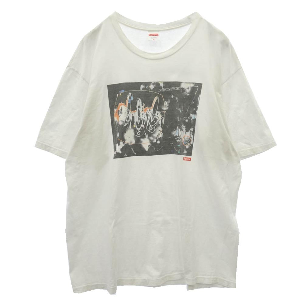 Supreme シュプリーム 22SS × Futura Tee フューチュラ グラフィック プリント クルーネック 半袖 Tシャツ カットソー ホワイト系 XL【中古】