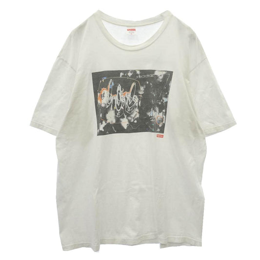 Supreme シュプリーム 22SS × Futura Tee フューチュラ グラフィック プリント クルーネック 半袖 Tシャツ カットソー ホワイト系 XL【中古】