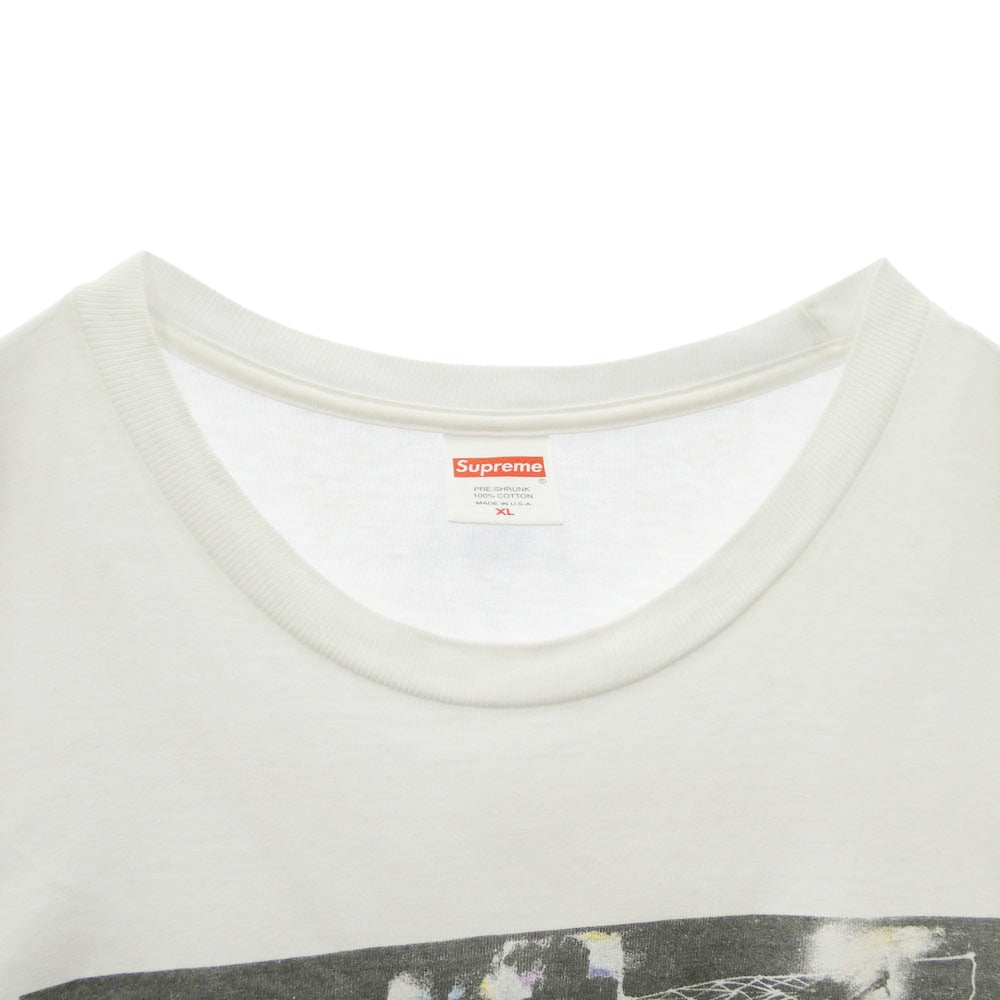 Supreme シュプリーム 22SS × Futura Tee フューチュラ グラフィック プリント クルーネック 半袖 Tシャツ カットソー ホワイト系 XL【中古】
