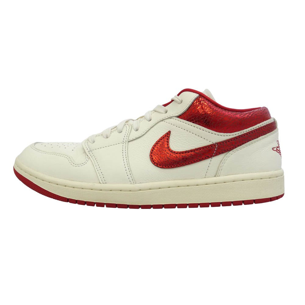 NIKE ナイキ HJ9338-106 Women's Air Jordan 1 Low SE Sail Team Red Varsity Red ウィメンズ エアジョーダン1 ローカット スニーカー ホワイト系 レッド系 28.5cm【中古】