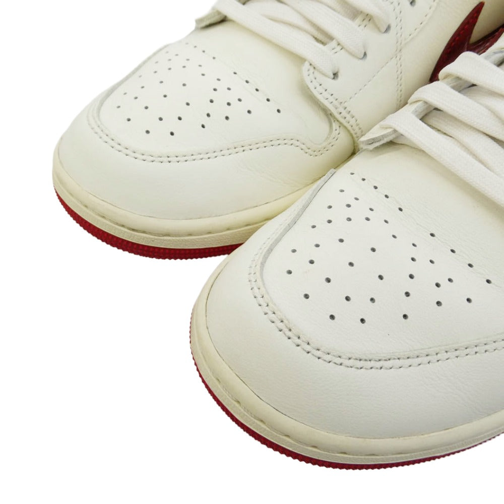 NIKE ナイキ HJ9338-106 Women's Air Jordan 1 Low SE Sail Team Red Varsity Red ウィメンズ エアジョーダン1 ローカット スニーカー ホワイト系 レッド系 28.5cm【中古】