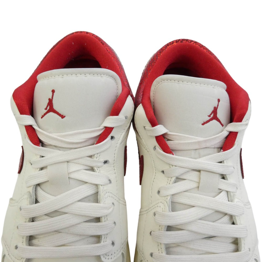 NIKE ナイキ HJ9338-106 Women's Air Jordan 1 Low SE Sail Team Red Varsity Red ウィメンズ エアジョーダン1 ローカット スニーカー ホワイト系 レッド系 28.5cm【中古】