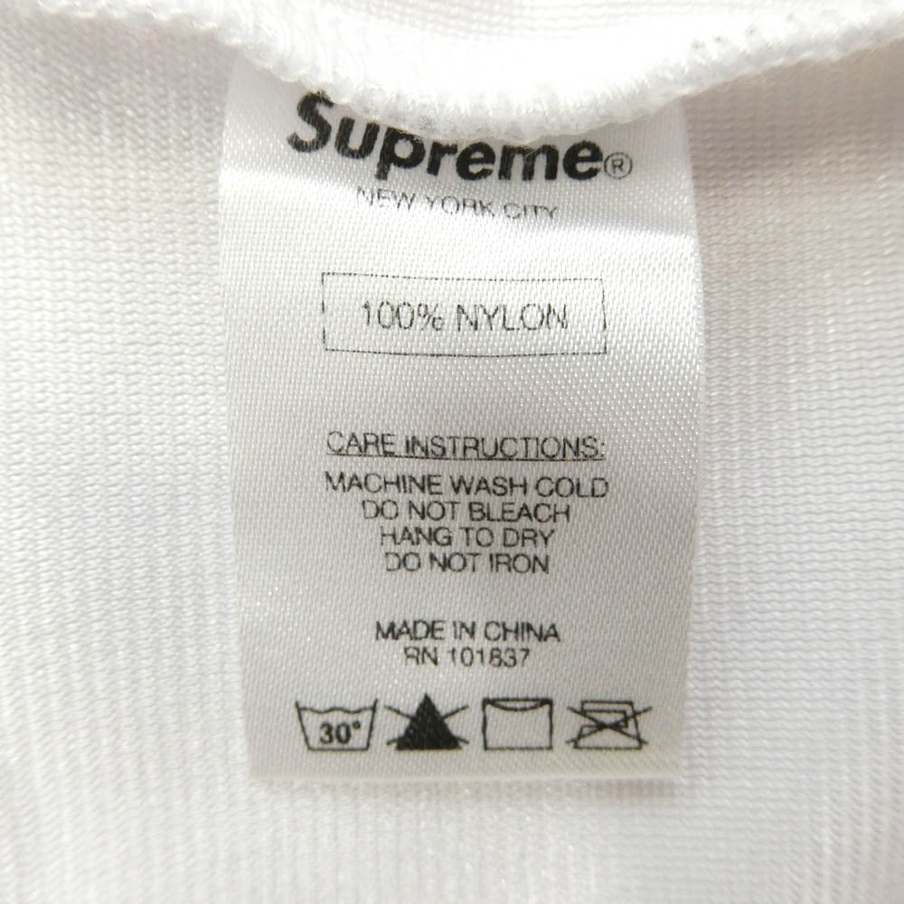 Supreme シュプリーム 14AW ワングラム期 El Dorado Football Top エルドラド フットボール トップ ロゴ刺繍 ロングスリーブ ナイロン 長袖 Ｔシャツ ホワイト系 M【中古】