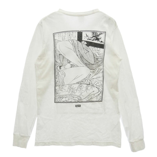 Supreme シュプリーム 16SS × Sasquatchfabrix Shunga L/S Tee サスクワァッチファブリックス 春画 シュンガ ロングスリーブ Ｔシャツ 長袖 カットソー ホワイト系 S【中古】