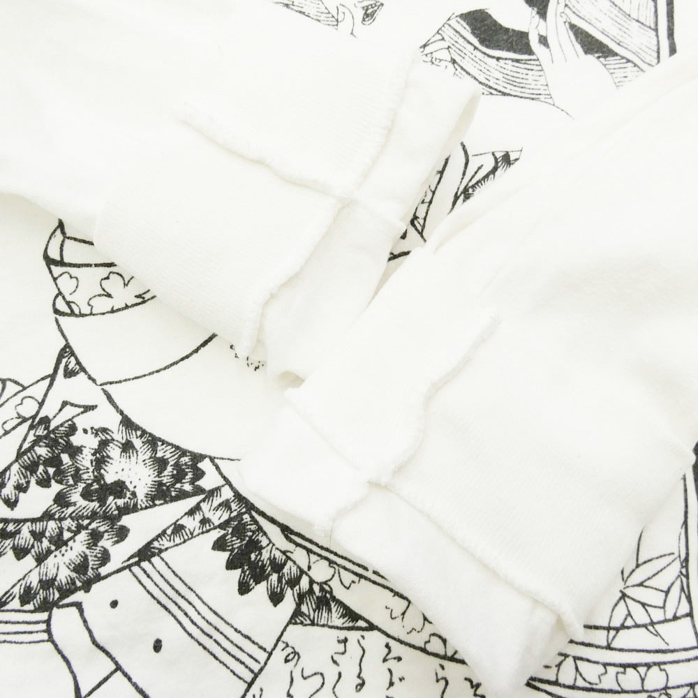 Supreme シュプリーム 16SS × Sasquatchfabrix Shunga L/S Tee サスクワァッチファブリックス 春画 シュンガ ロングスリーブ Ｔシャツ 長袖 カットソー ホワイト系 S【中古】