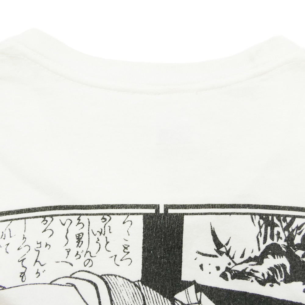 Supreme シュプリーム 16SS × Sasquatchfabrix Shunga L/S Tee サスクワァッチファブリックス 春画 シュンガ ロングスリーブ Ｔシャツ 長袖 カットソー ホワイト系 S【中古】