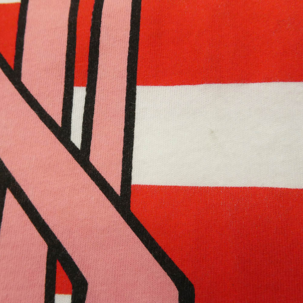 Supreme シュプリーム 14SS PINK PANTHER STRIPE TOP ピンクパンサー ストライプ ボーダー Tシャツ 半袖カットソー ホワイト系 レッド系 L【中古】