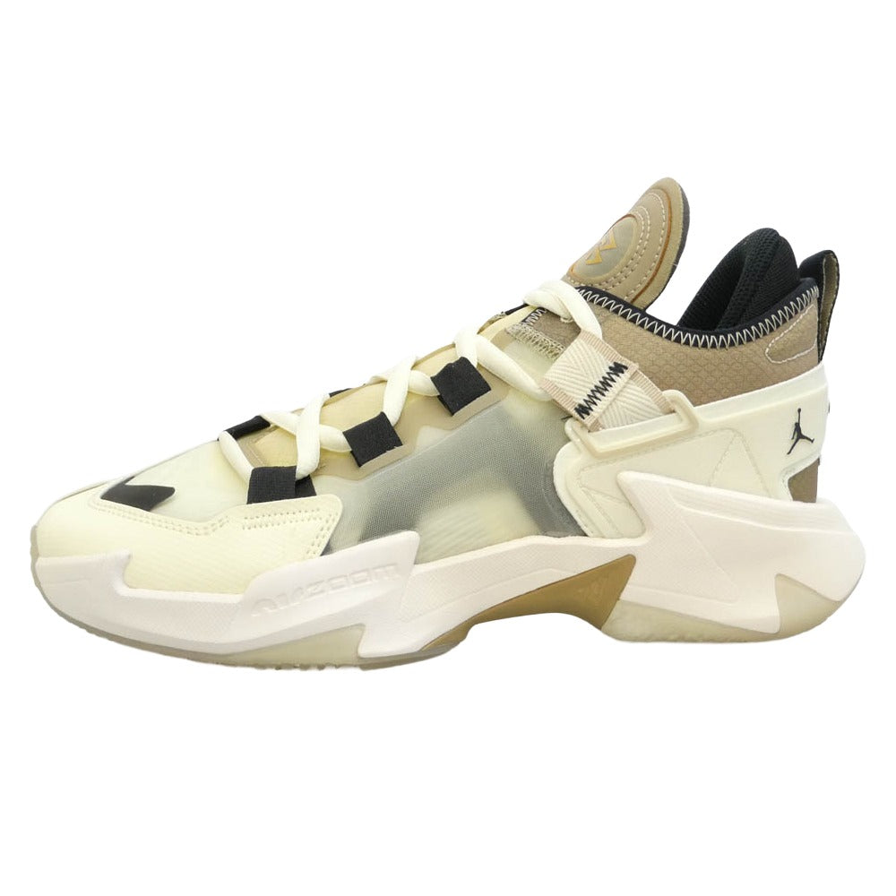 NIKE ナイキ DC3638-102 Jordan Why Not Zer0.5 Coconut Milk Khaki Rattan Black ジョーダン ワイノット バスケットボール シューズ バッシュ ローカット スニーカー マルチカラー系 26cm【極上美品】【中古】
