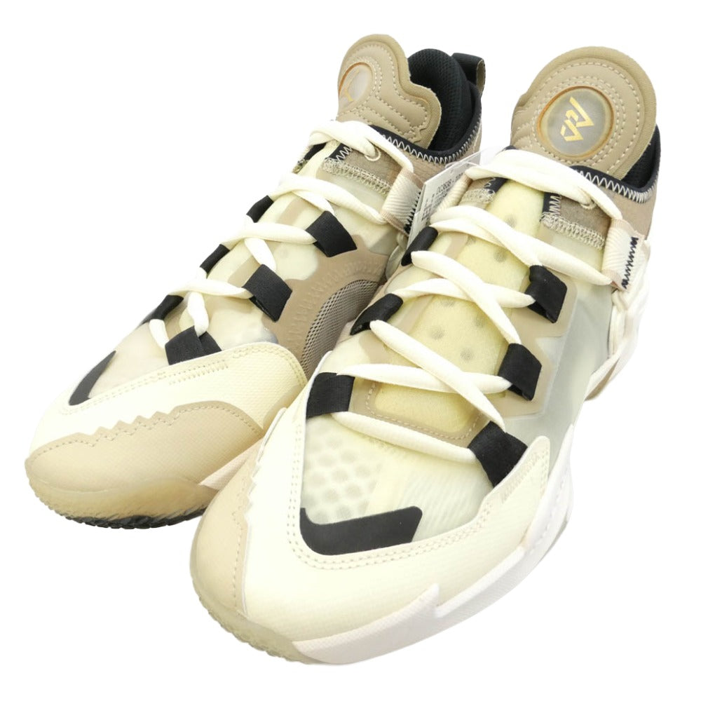 NIKE ナイキ DC3638-102 Jordan Why Not Zer0.5 Coconut Milk Khaki Rattan Black ジョーダン ワイノット バスケットボール シューズ バッシュ ローカット スニーカー マルチカラー系 26cm【極上美品】【中古】 NIKE ナイキ DC3638-102 Jordan Why Not Zer0.5 Coconut Milk