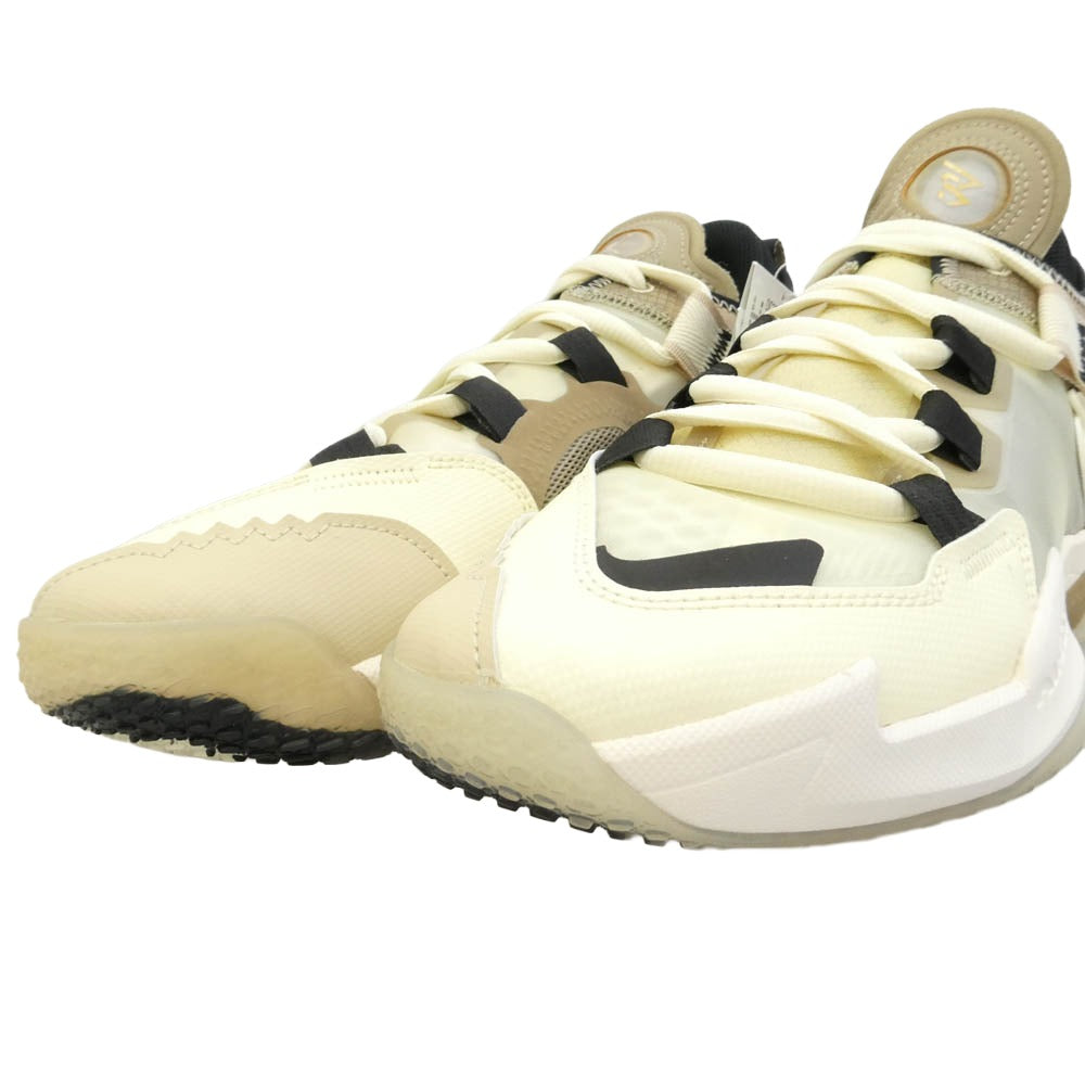 NIKE ナイキ DC3638-102 Jordan Why Not Zer0.5 Coconut Milk Khaki Rattan Black ジョーダン ワイノット バスケットボール シューズ バッシュ ローカット スニーカー マルチカラー系 26cm【極上美品】【中古】