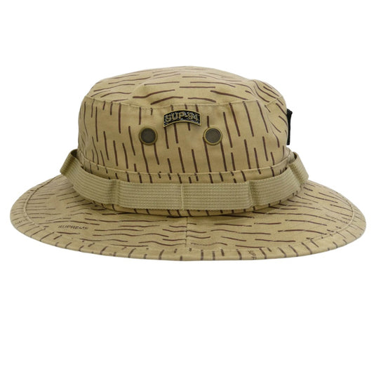 Supreme シュプリーム 24AW Military Boonie HAT ミリタリー ピンズ ブーニー ハット 帽子 ベージュ系 ブラウン系 60cm(M/L)【中古】