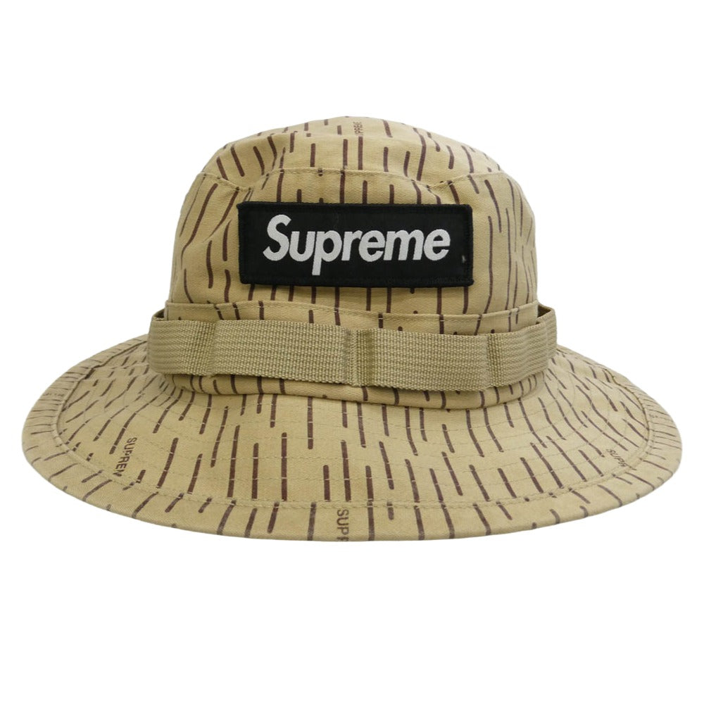 Supreme シュプリーム 24AW Military Boonie HAT ミリタリー ピンズ ブーニー ハット 帽子 ベージュ系 ブラウン系 60cm(M/L)【中古】