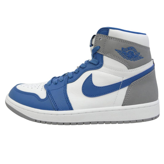 NIKE ナイキ DZ5485-410 Air Jordan 1 High OG True Blue エアジョーダン1 ハイ OG トゥルーブルー ハイカットスニーカー ブルー系 グレー系 27.5cm【新古品】【未使用】【中古】