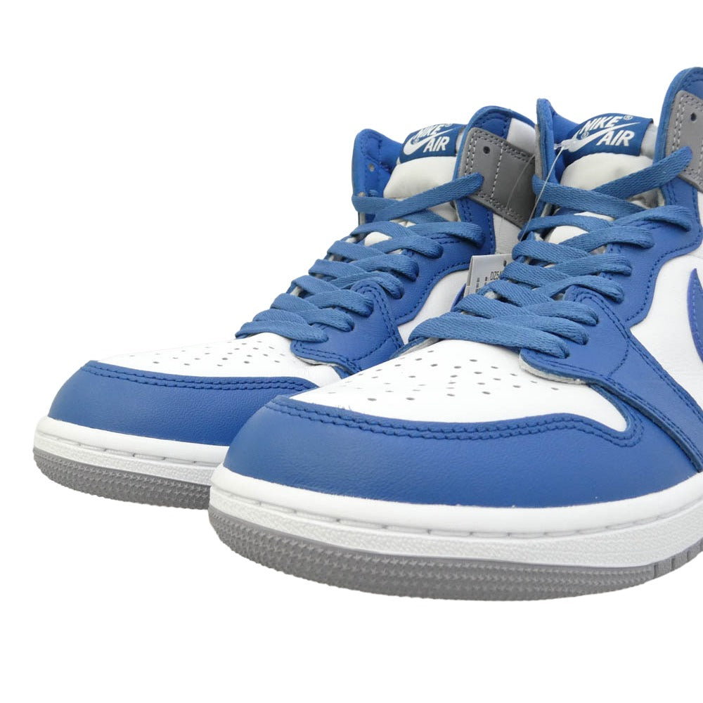 NIKE ナイキ DZ5485-410 Air Jordan 1 High OG True Blue エアジョーダン1 ハイ OG トゥルーブルー ハイカットスニーカー ブルー系 グレー系 27.5cm【新古品】【未使用】【中古】