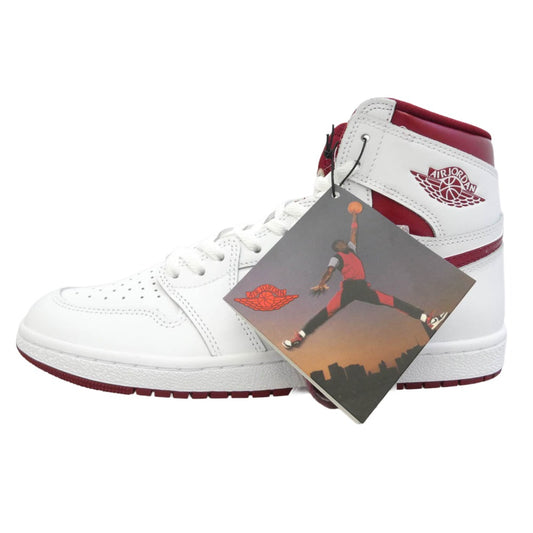 NIKE ナイキ BQ4422-161 Air Jordan 1 High 85 Metallic Burgundy エアジョーダン1 ハイ 85 メタリック バーガンディ ハイカットスニーカー ホワイト系 レッド系 28cm【新古品】【未使用】【中古】