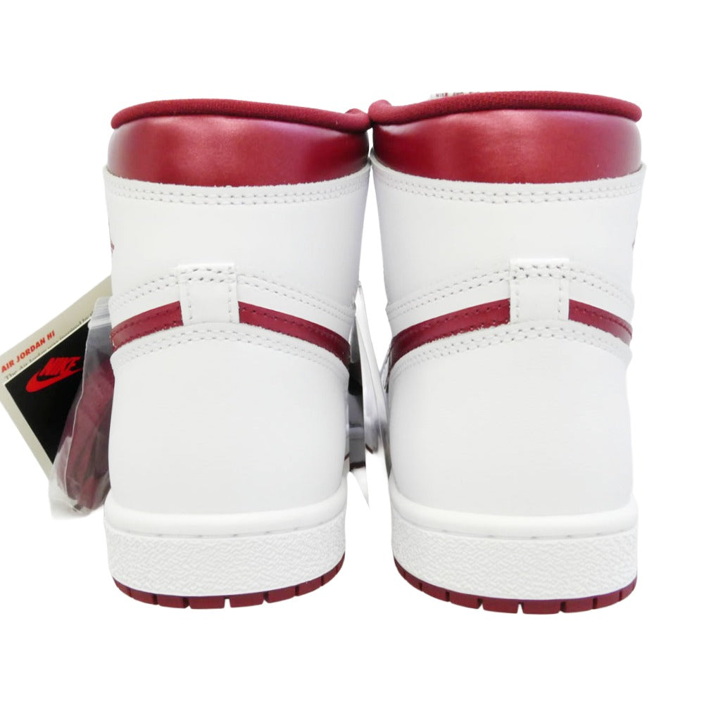 NIKE ナイキ BQ4422-161 Air Jordan 1 High 85 Metallic Burgundy エアジョーダン1 ハイ 85 メタリック バーガンディ ハイカットスニーカー ホワイト系 レッド系 28cm【新古品】【未使用】【中古】