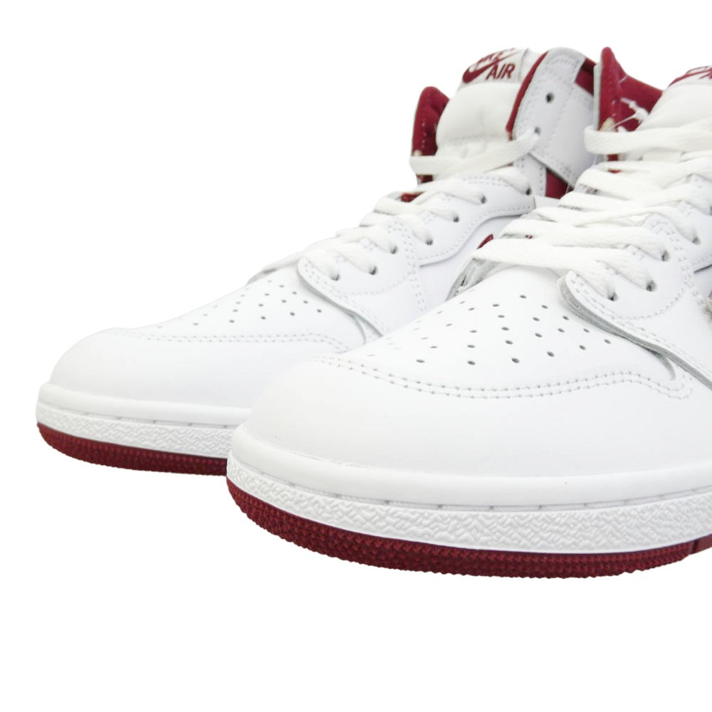 NIKE ナイキ BQ4422-161 Air Jordan 1 High 85 Metallic Burgundy エアジョーダン1 ハイ 85 メタリック バーガンディ ハイカットスニーカー ホワイト系 レッド系 28cm【新古品】【未使用】【中古】