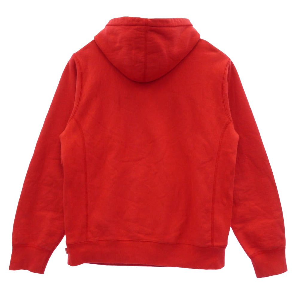 Supreme シュプリーム 19SS Chenille Hooded Sweatshirt シェニール フーデッド スウェットシャツ プルオーバー フーディー パーカー レッド系 M【中古】