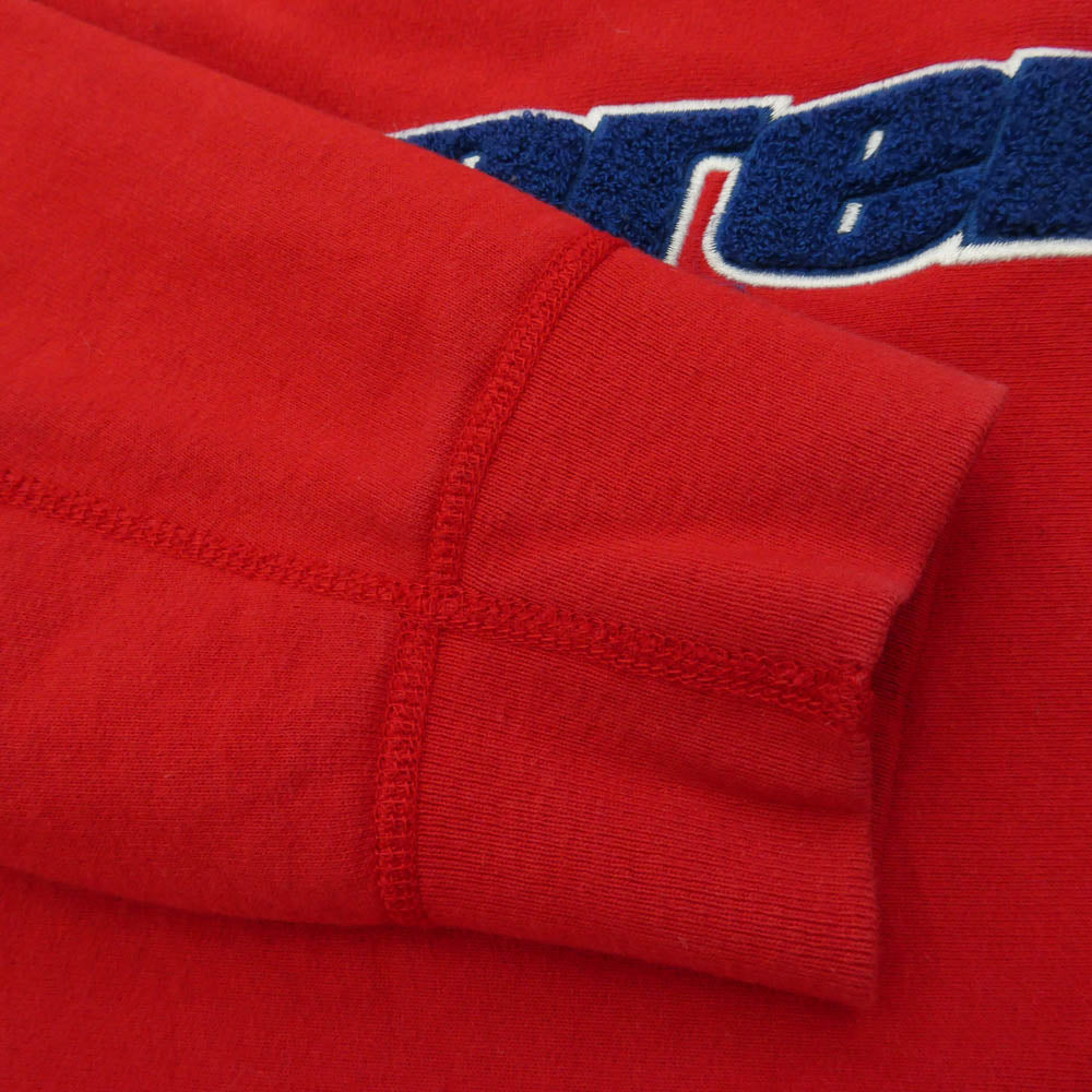 Supreme シュプリーム 19SS Chenille Hooded Sweatshirt シェニール フーデッド スウェットシャツ プルオーバー フーディー パーカー レッド系 M【中古】